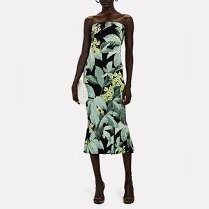 Norma Kamali Strapless Fishtail Dress